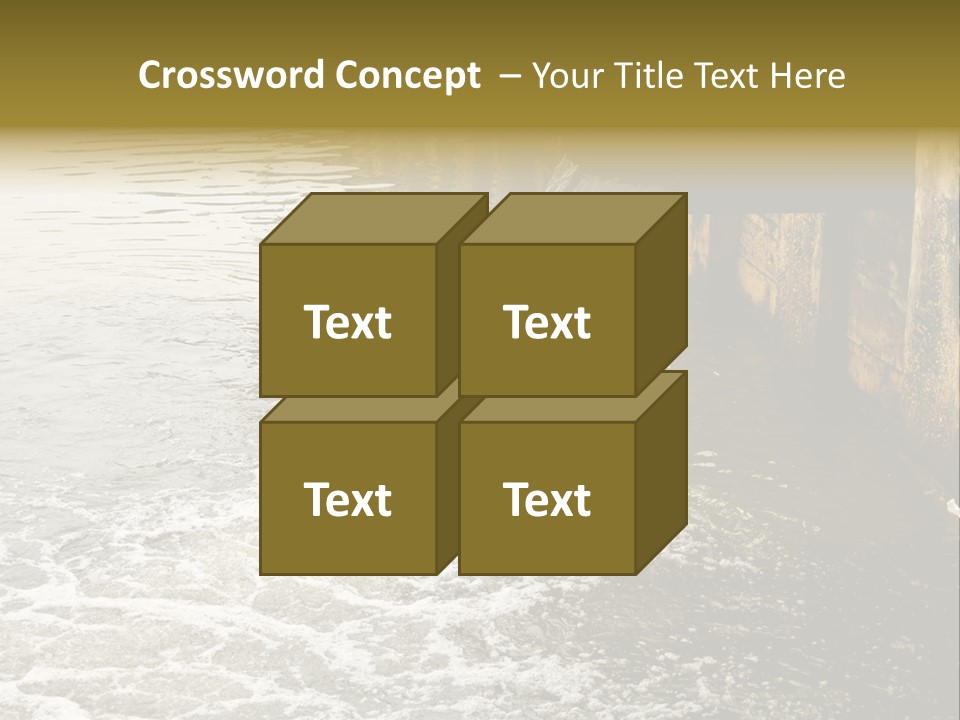River Ocean Dirty PowerPoint Template