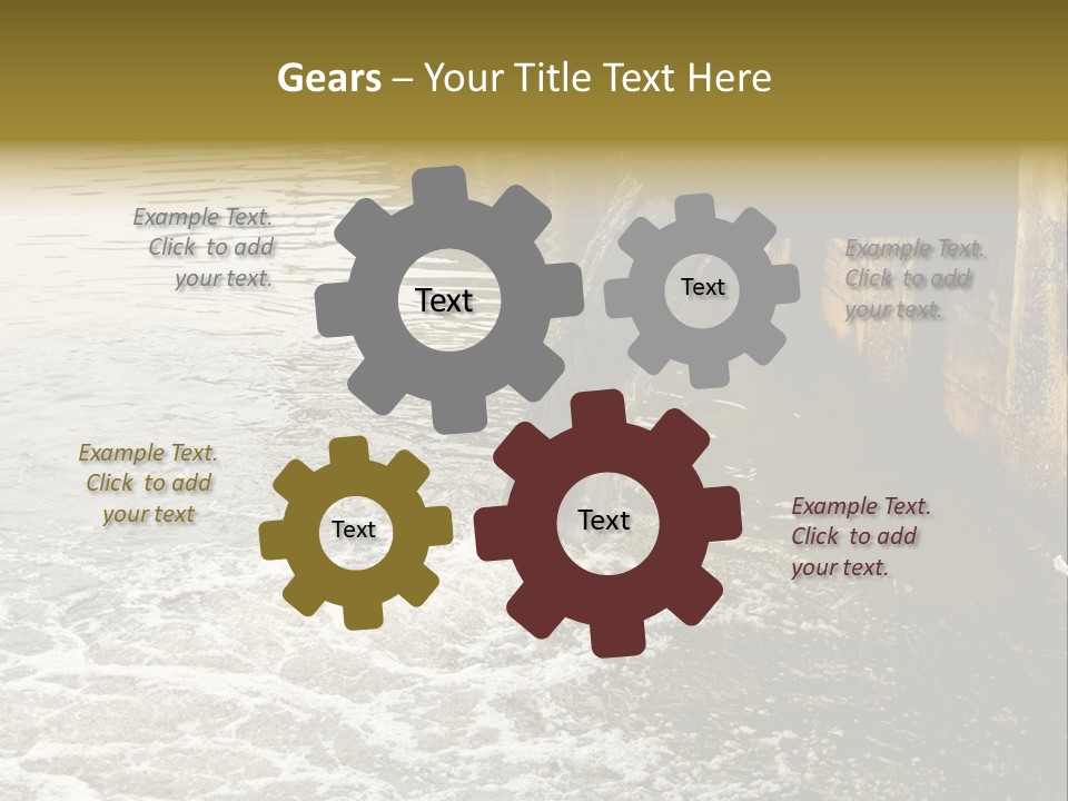 River Ocean Dirty PowerPoint Template