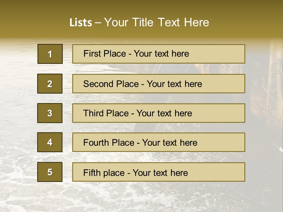 River Ocean Dirty PowerPoint Template