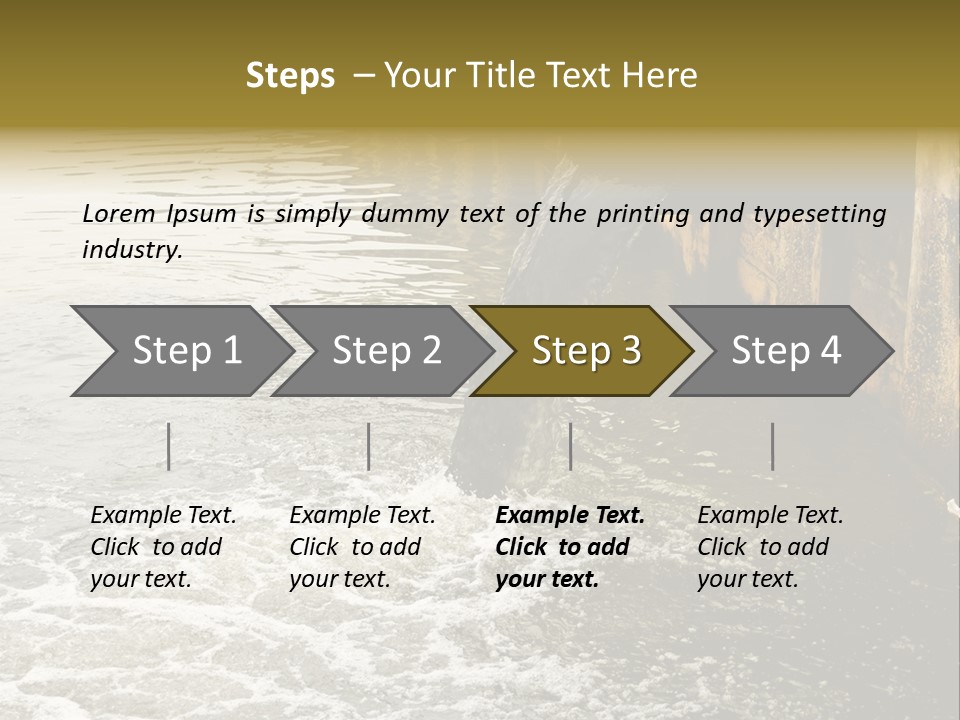 River Ocean Dirty PowerPoint Template
