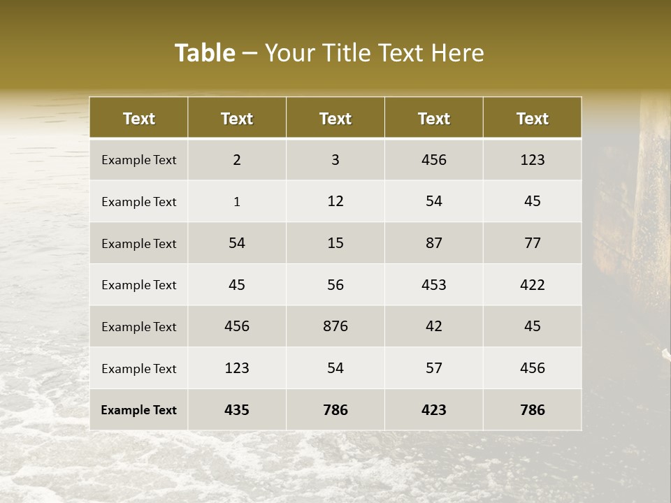 River Ocean Dirty PowerPoint Template