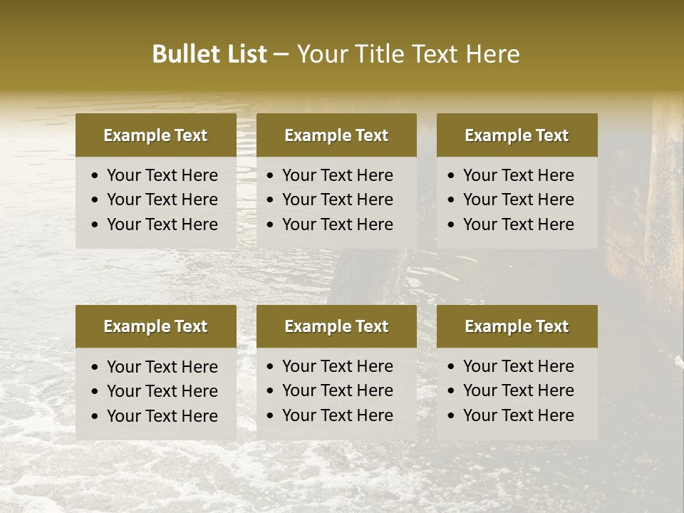 River Ocean Dirty PowerPoint Template