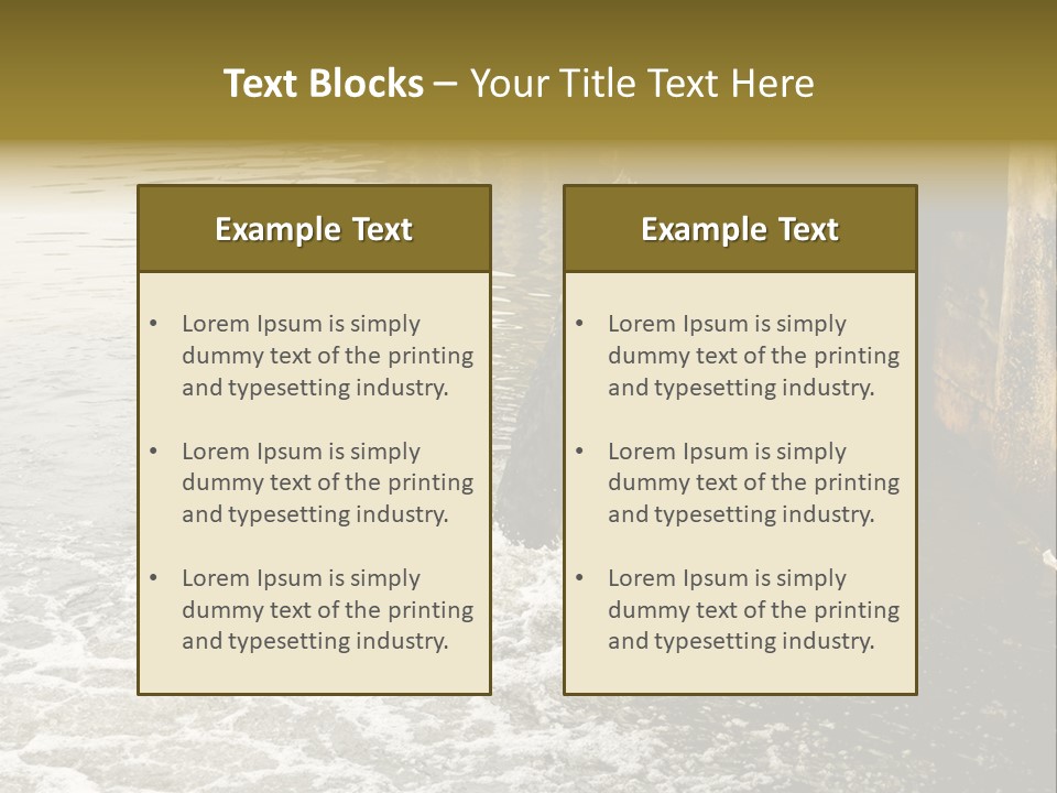 River Ocean Dirty PowerPoint Template