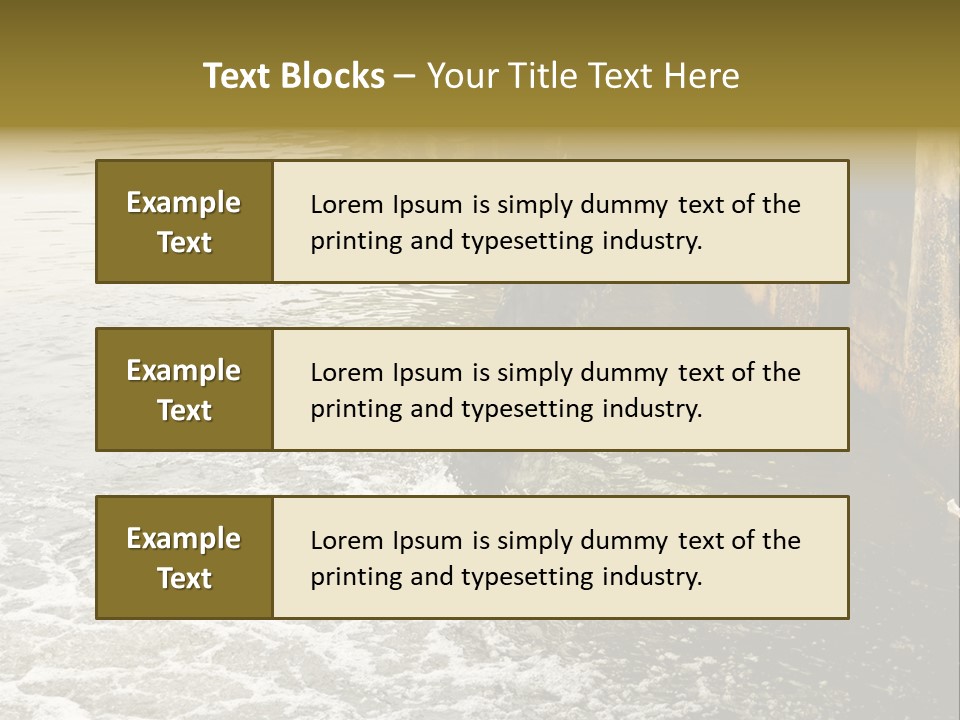 River Ocean Dirty PowerPoint Template