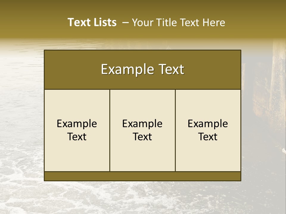 River Ocean Dirty PowerPoint Template