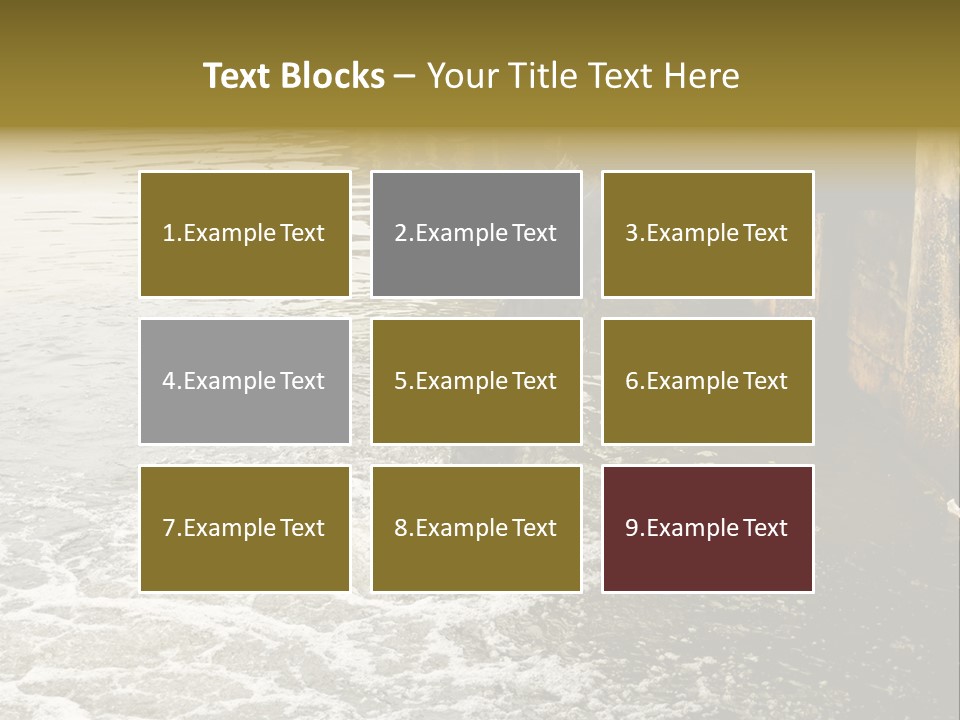 River Ocean Dirty PowerPoint Template