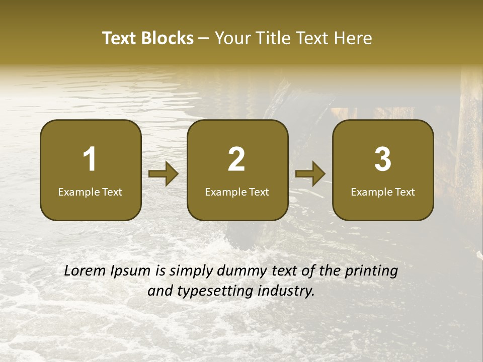 River Ocean Dirty PowerPoint Template