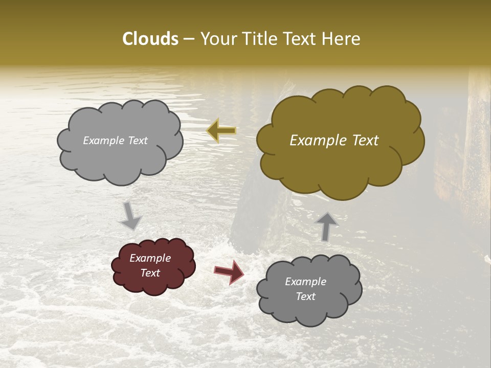 River Ocean Dirty PowerPoint Template