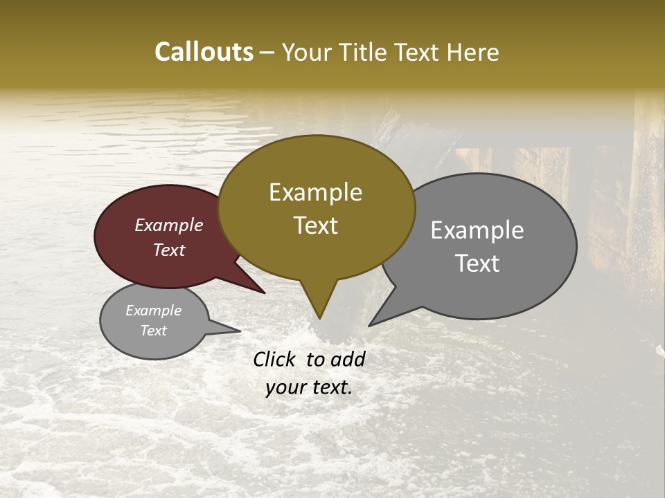 River Ocean Dirty PowerPoint Template