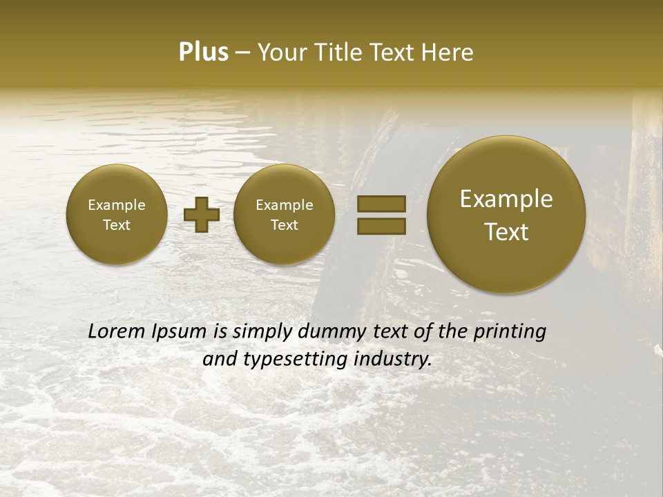 River Ocean Dirty PowerPoint Template