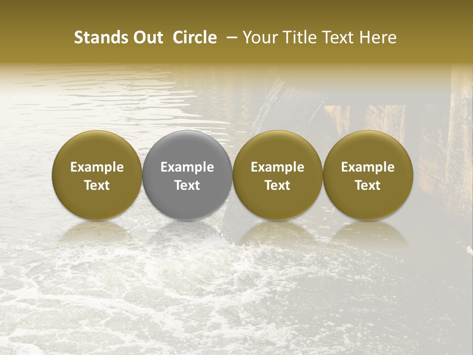 River Ocean Dirty PowerPoint Template