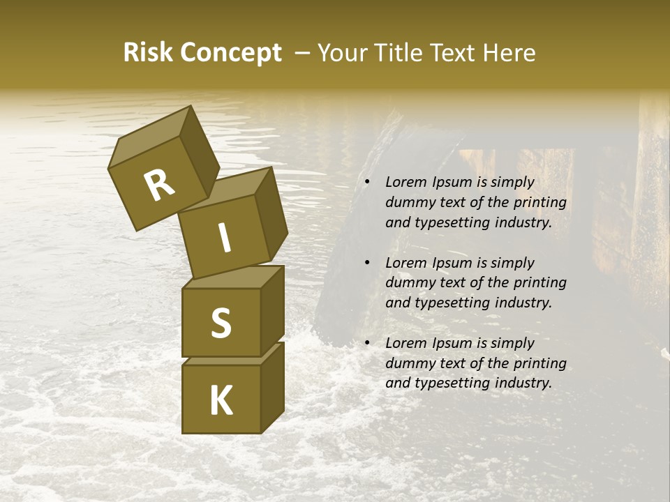 River Ocean Dirty PowerPoint Template