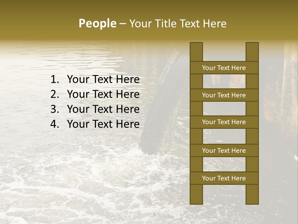 River Ocean Dirty PowerPoint Template