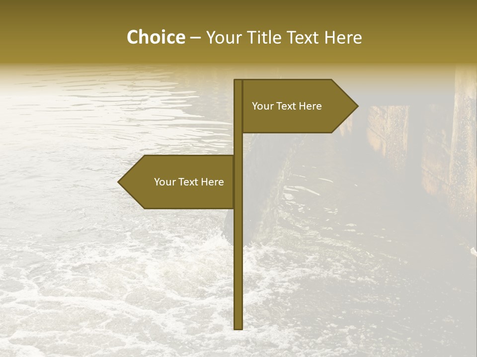 River Ocean Dirty PowerPoint Template