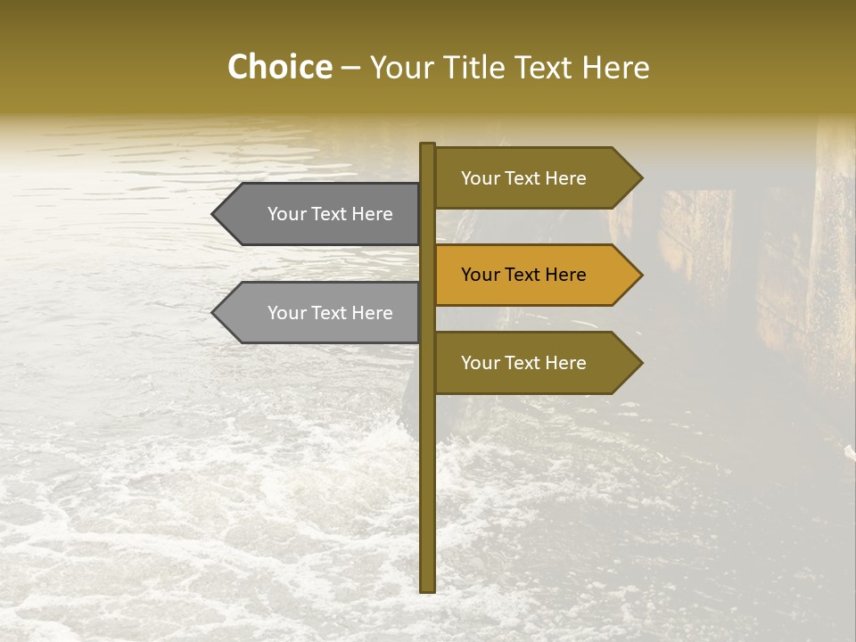 River Ocean Dirty PowerPoint Template