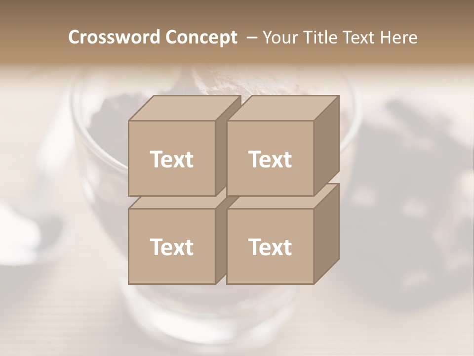 A Bowl Of Chocolate Ice Cream With A Spoon Next To It PowerPoint Template