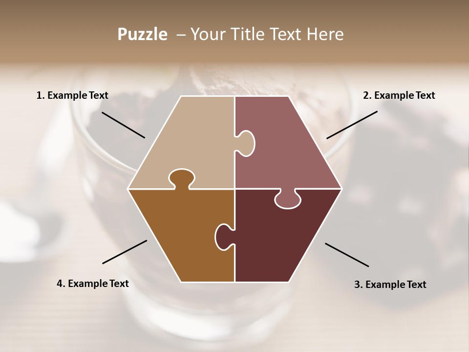 A Bowl Of Chocolate Ice Cream With A Spoon Next To It PowerPoint Template