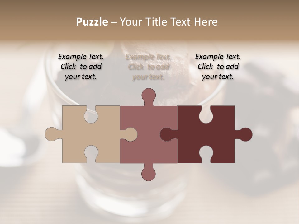 A Bowl Of Chocolate Ice Cream With A Spoon Next To It PowerPoint Template