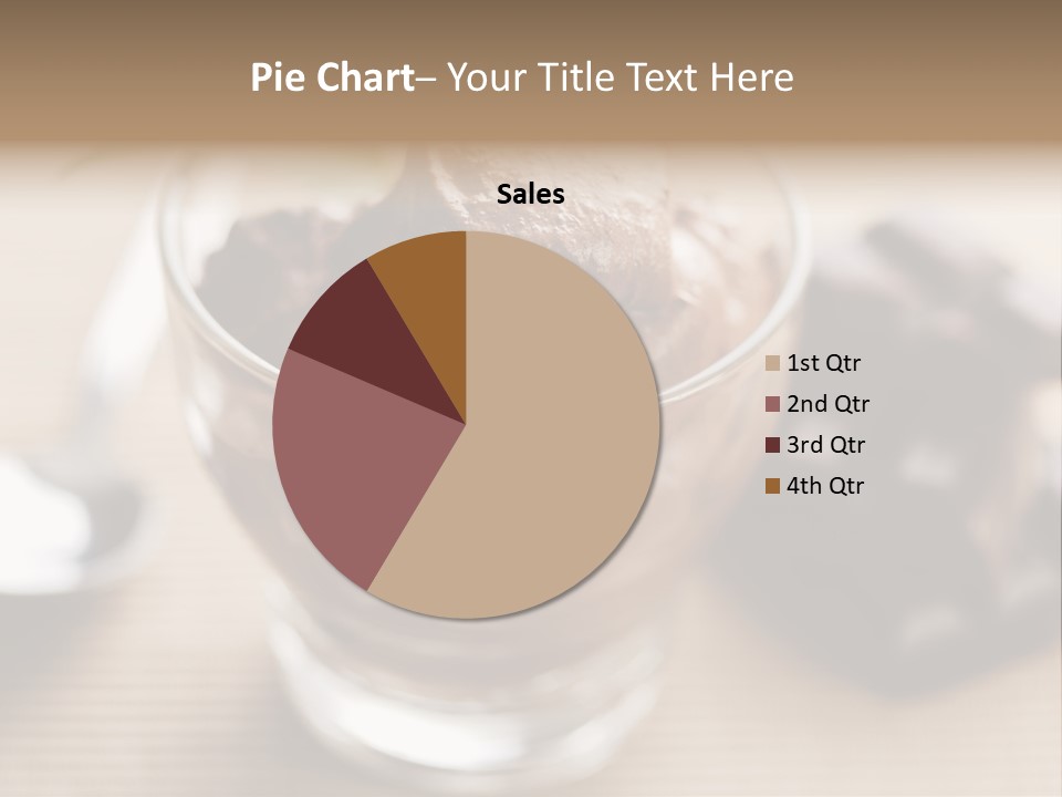 A Bowl Of Chocolate Ice Cream With A Spoon Next To It PowerPoint Template