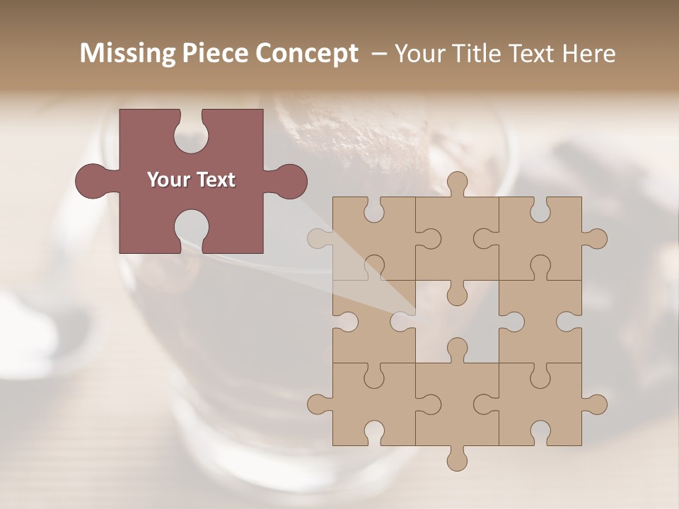 A Bowl Of Chocolate Ice Cream With A Spoon Next To It PowerPoint Template