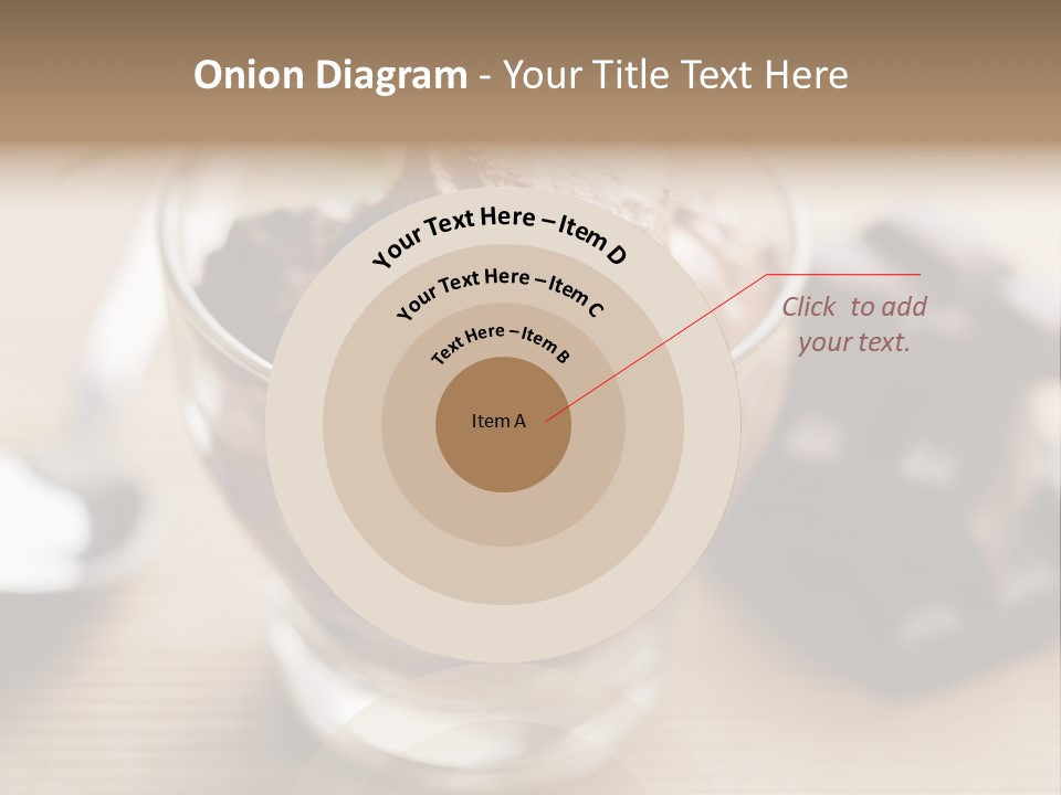 A Bowl Of Chocolate Ice Cream With A Spoon Next To It PowerPoint Template