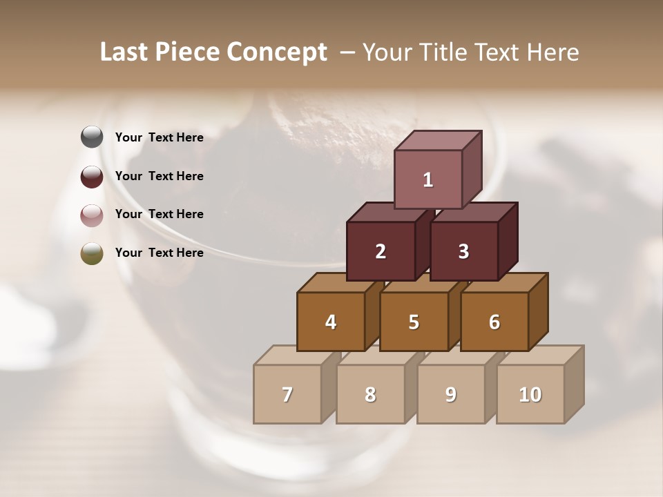 A Bowl Of Chocolate Ice Cream With A Spoon Next To It PowerPoint Template