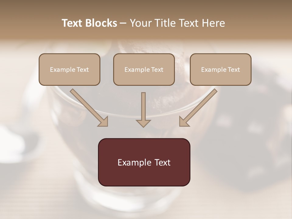 A Bowl Of Chocolate Ice Cream With A Spoon Next To It PowerPoint Template