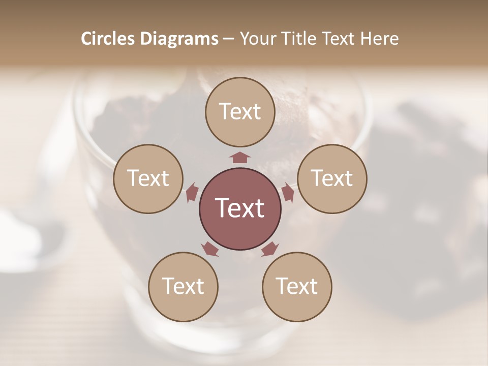 A Bowl Of Chocolate Ice Cream With A Spoon Next To It PowerPoint Template