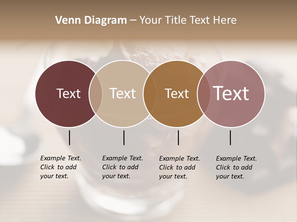 A Bowl Of Chocolate Ice Cream With A Spoon Next To It PowerPoint Template