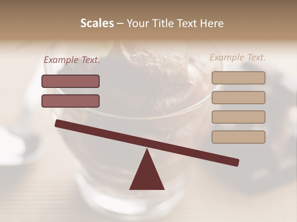 A Bowl Of Chocolate Ice Cream With A Spoon Next To It PowerPoint Template