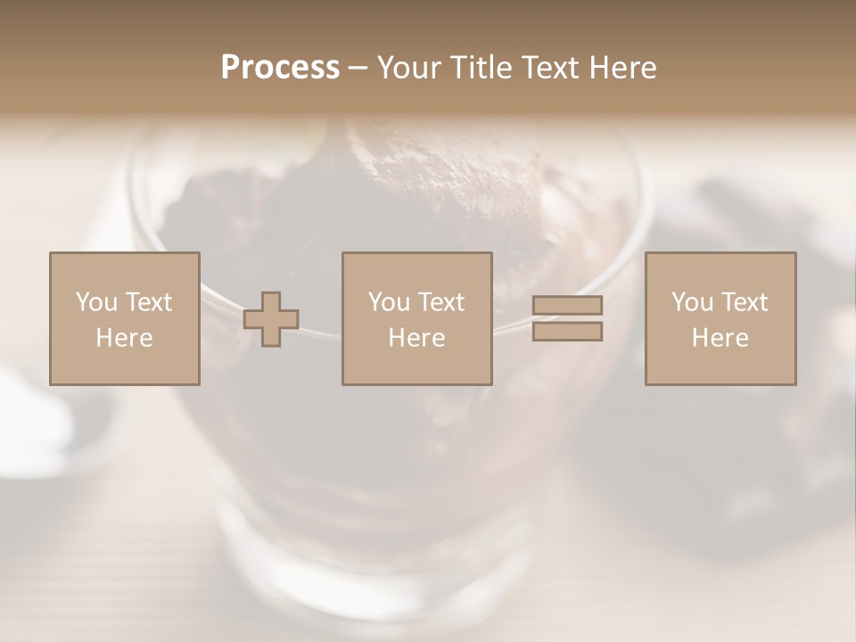 A Bowl Of Chocolate Ice Cream With A Spoon Next To It PowerPoint Template