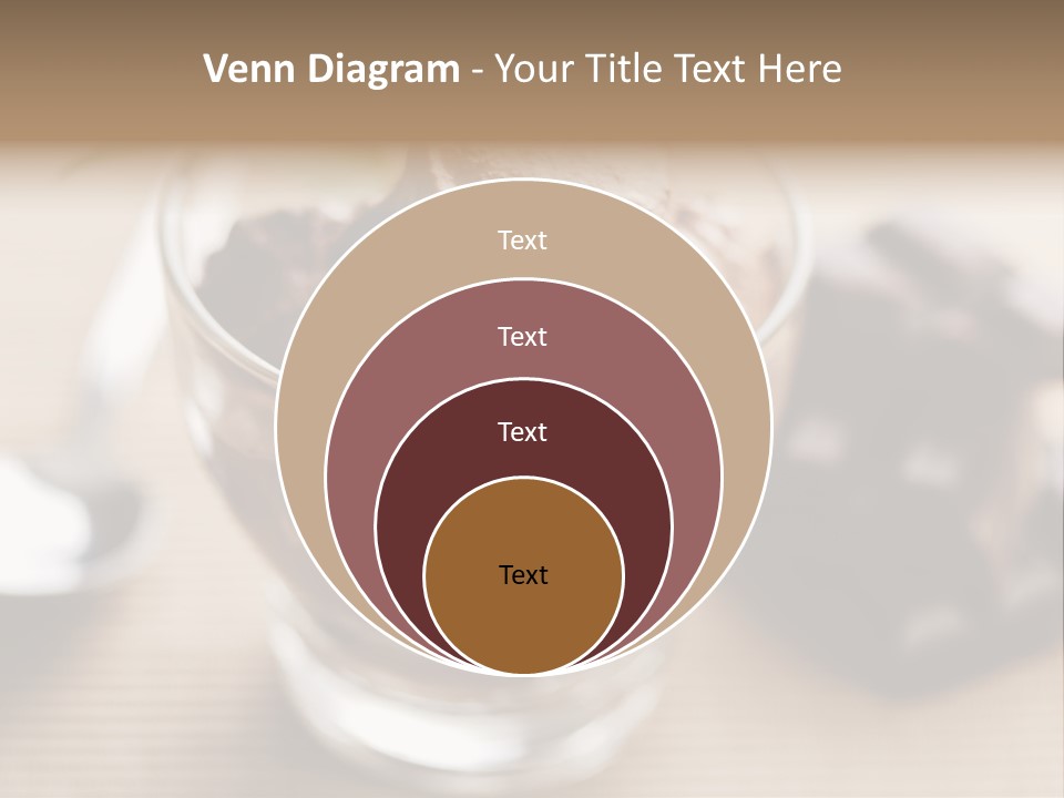 A Bowl Of Chocolate Ice Cream With A Spoon Next To It PowerPoint Template