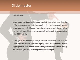 Business Anger Girl PowerPoint Template