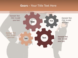 Business Anger Girl PowerPoint Template