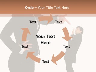 Business Anger Girl PowerPoint Template