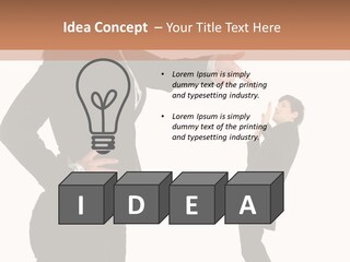 Business Anger Girl PowerPoint Template