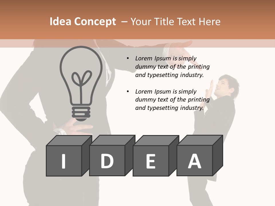 Business Anger Girl PowerPoint Template