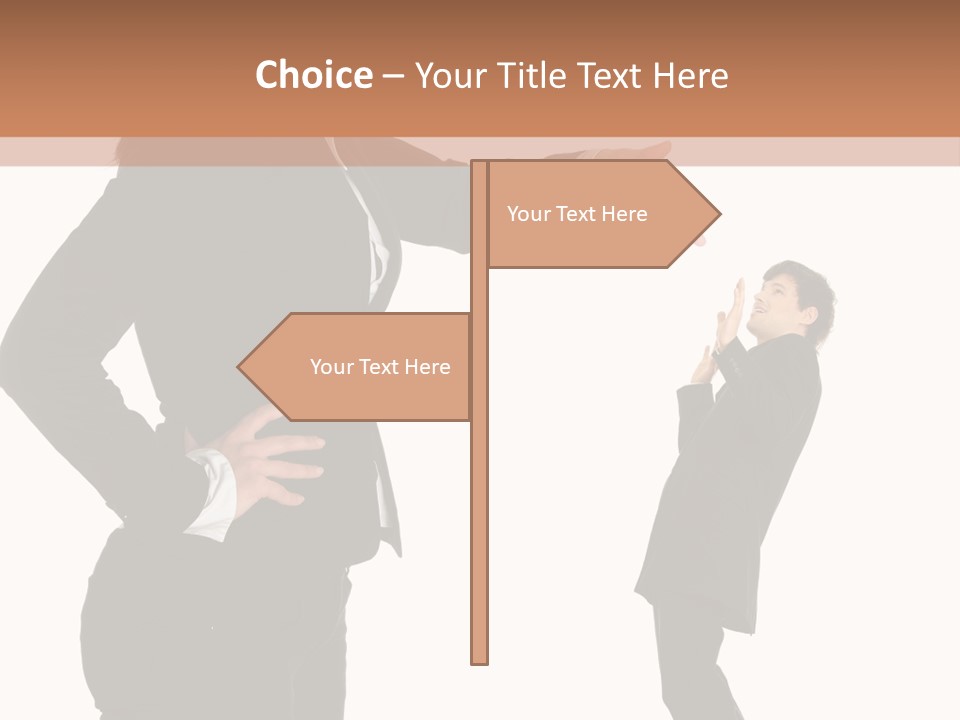 Business Anger Girl PowerPoint Template