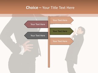 Business Anger Girl PowerPoint Template