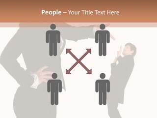 Business Anger Girl PowerPoint Template