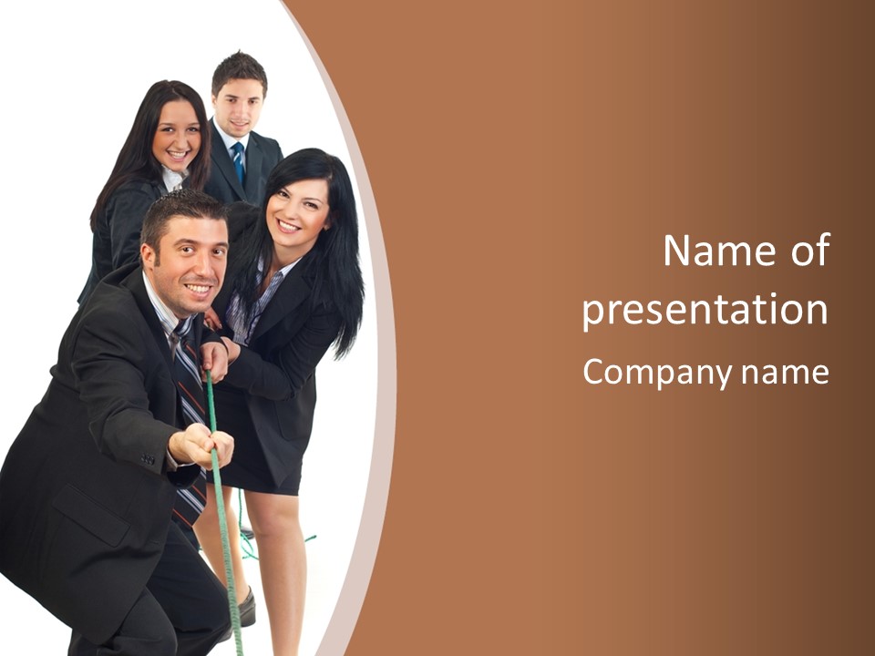 Persons Smile Confidence PowerPoint Template