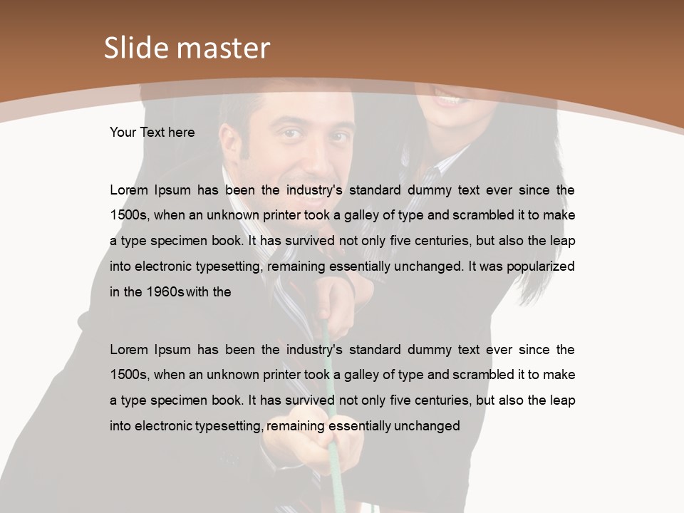 Persons Smile Confidence PowerPoint Template