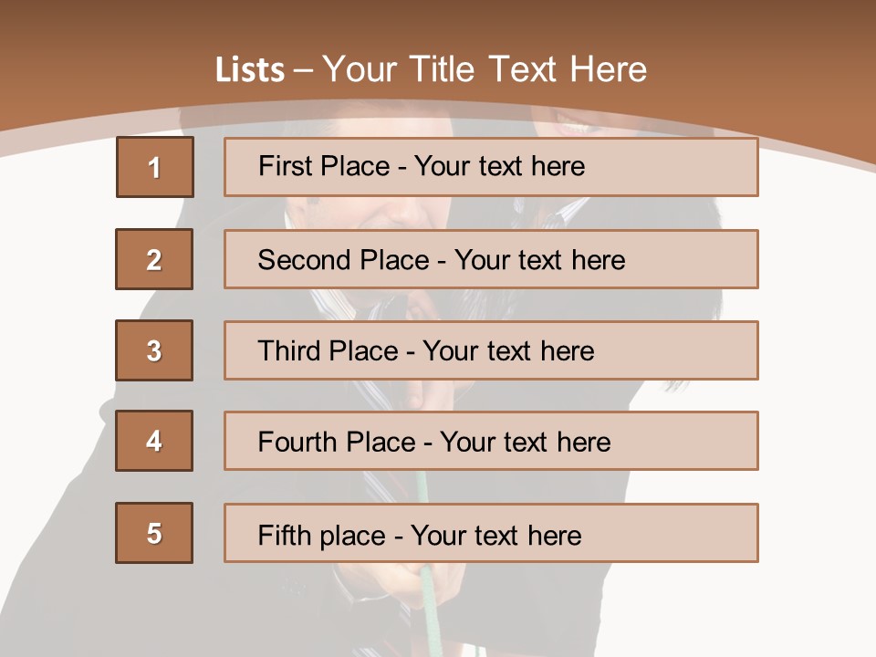 Persons Smile Confidence PowerPoint Template