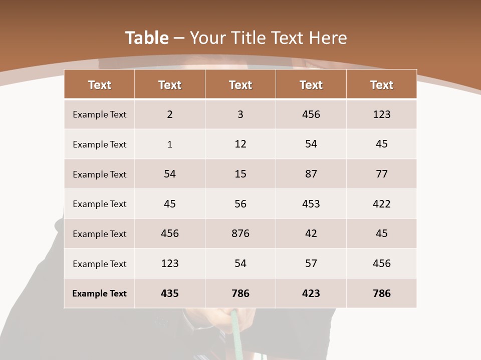 Persons Smile Confidence PowerPoint Template