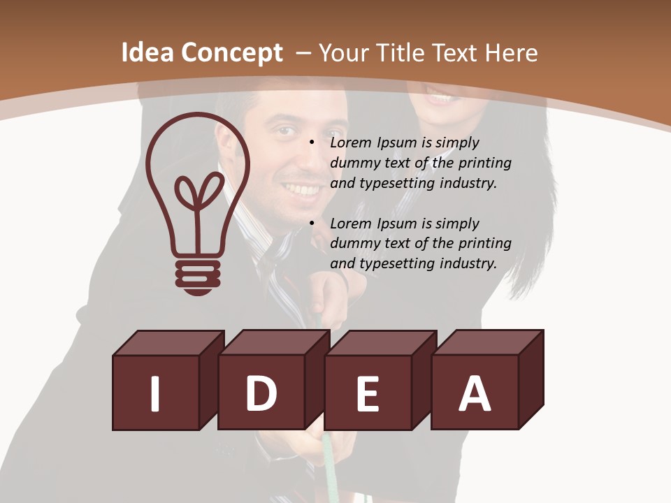 Persons Smile Confidence PowerPoint Template