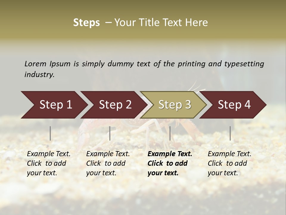 Food Cambarellus Orange PowerPoint Template