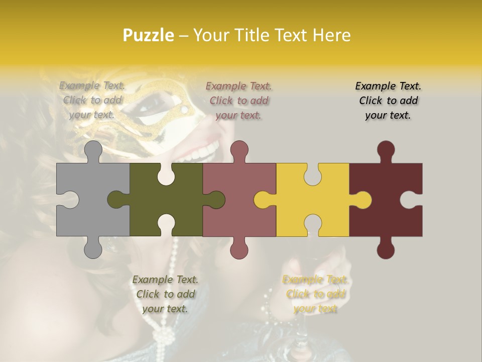 Businessman Hand Speech PowerPoint Template