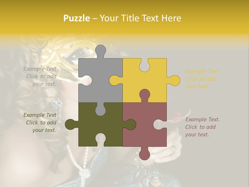 Businessman Hand Speech PowerPoint Template