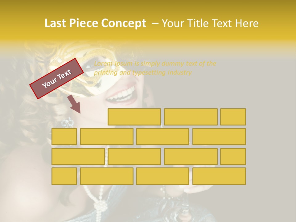 Businessman Hand Speech PowerPoint Template