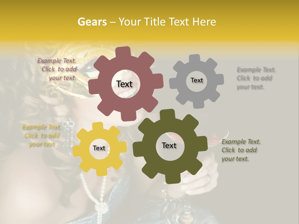 Businessman Hand Speech PowerPoint Template